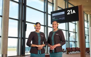 Fiji Airways staff at Western Sydney International Airport
