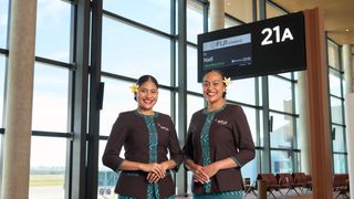 Fiji Airways staff at Western Sydney International Airport