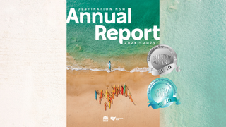 Destination NSW annual report cover