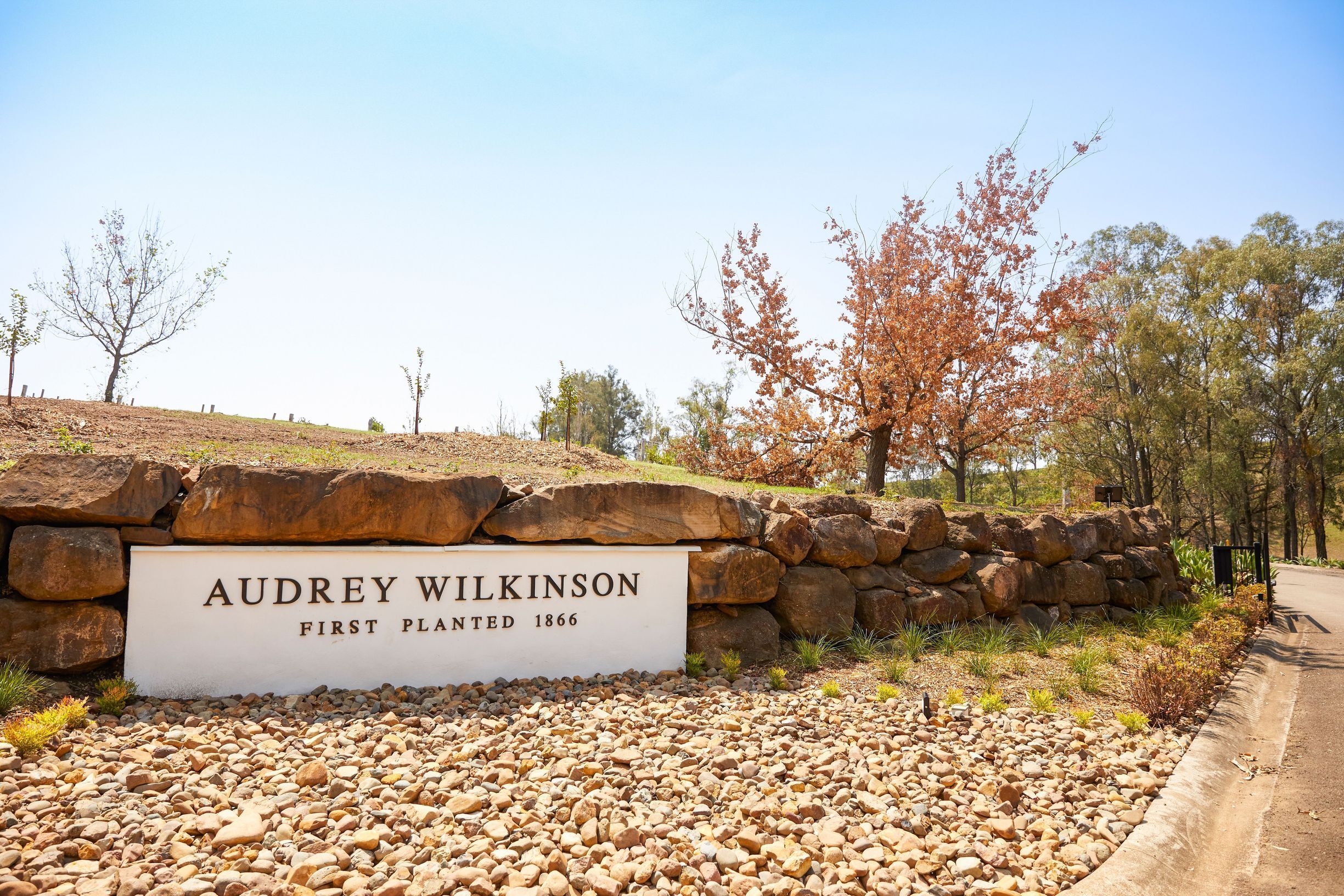 Entrance to Audrey Wilkinson winery
