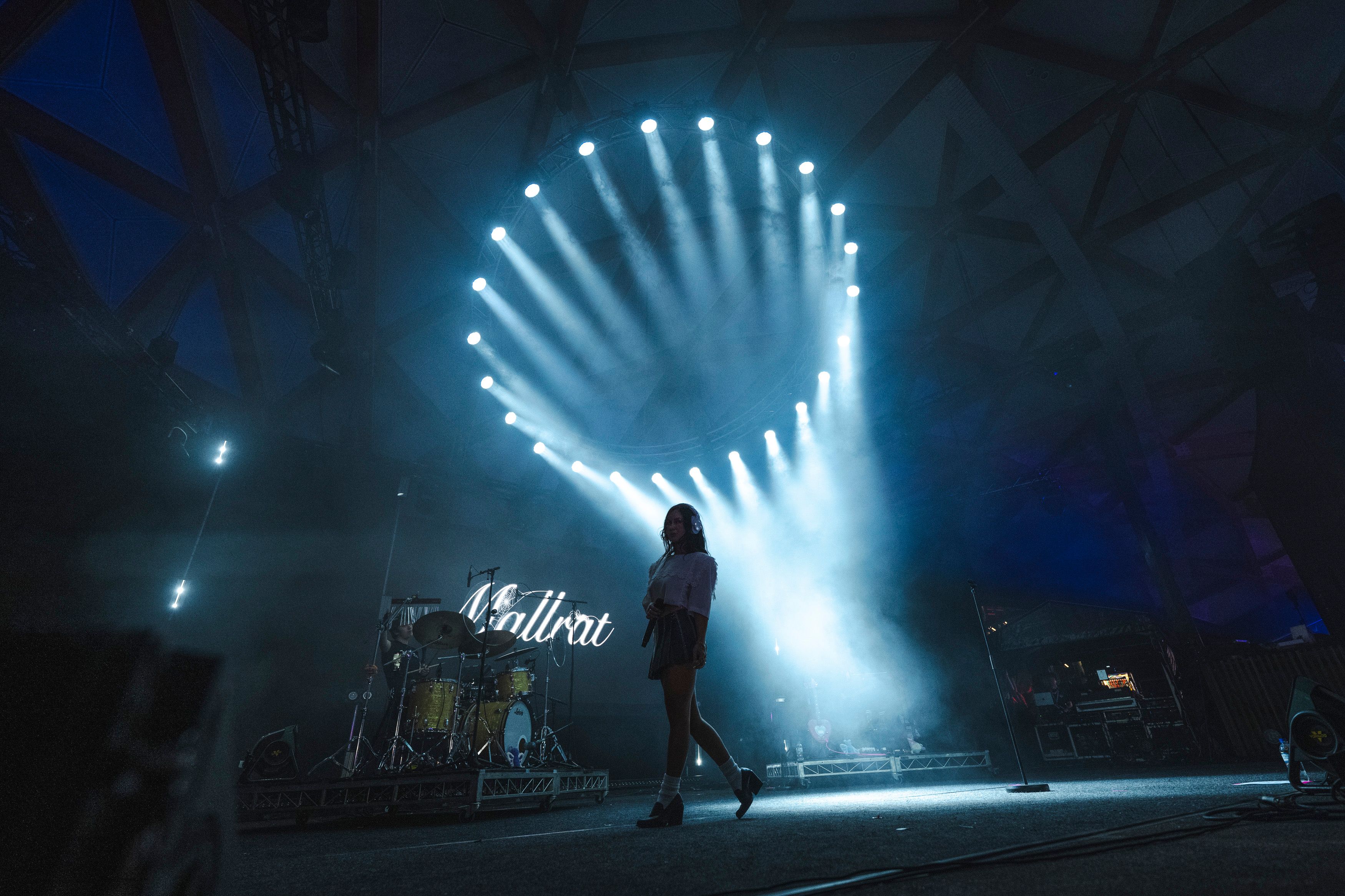 Mallrat perform at Vivid Sydney