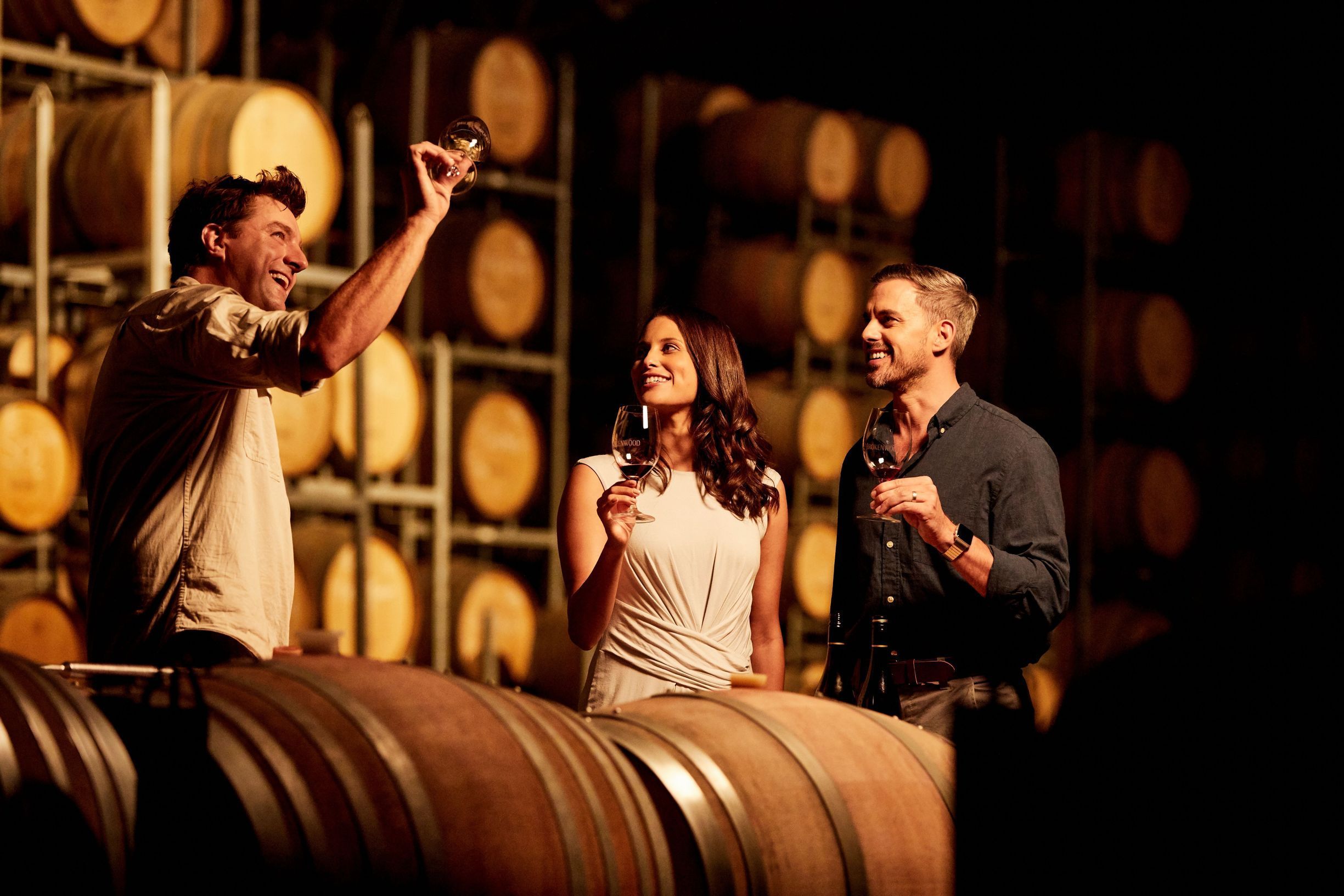 Winemaker Stuart Hordern meets visitors to Brokenwood Wines