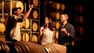 Winemaker Stuart Hordern meets visitors to Brokenwood Wines