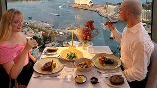 Couple dining at Altitude Restaurant
