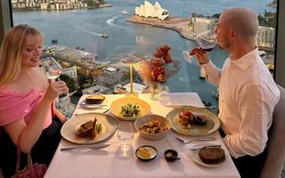 Couple dining at Altitude Restaurant