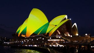 Sydney Opera House green and gold