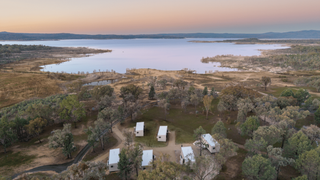 Aerial view of Copeton Bunkhouse