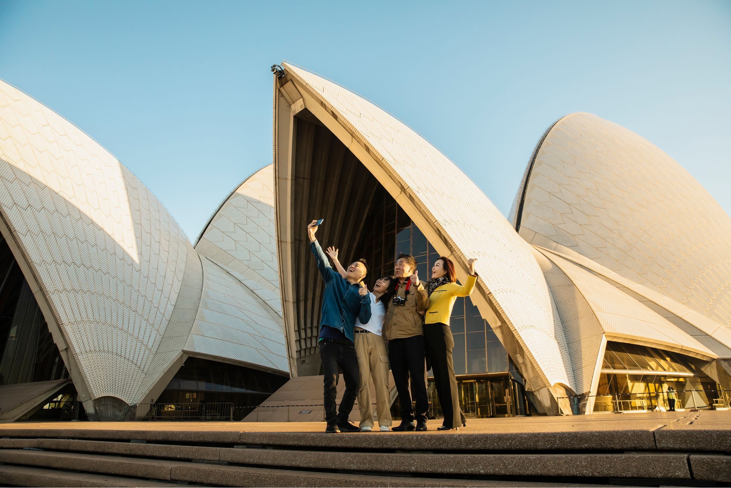 Chinese visitors to Sydney Opera House