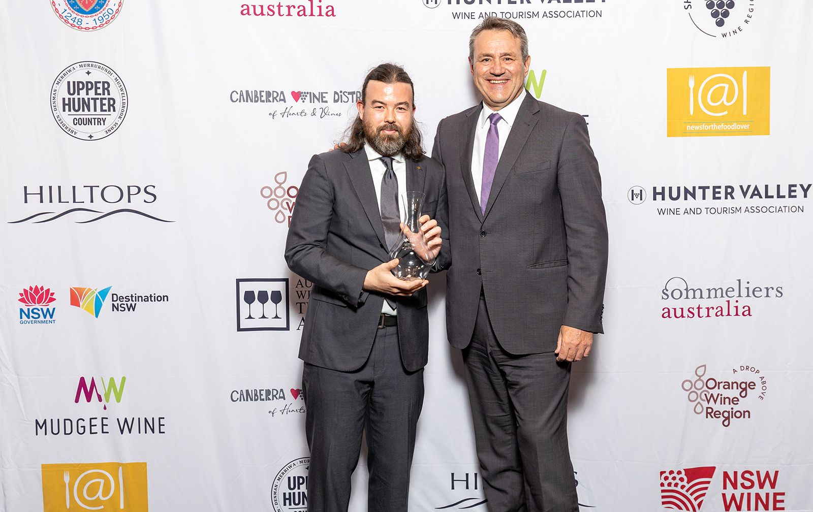 Sommelier's Wine List winner with Minister for Tourism