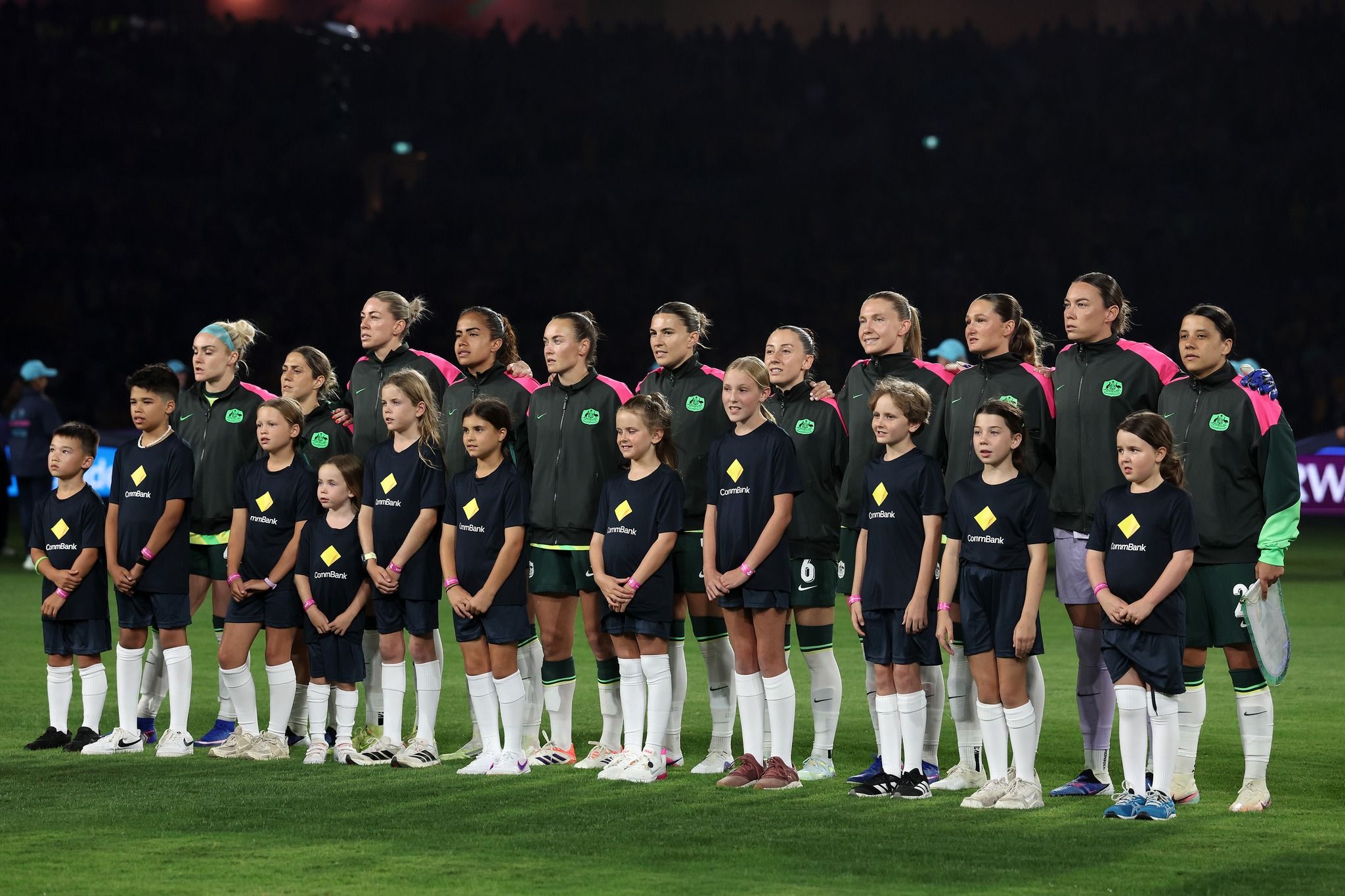 Matildas on the field