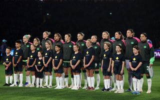 Matildas on the field