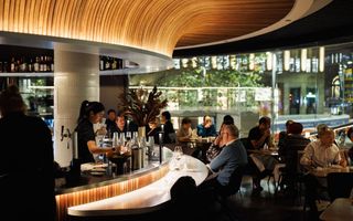 Diners at Aalia Restaurant in Sydney's Martin Place