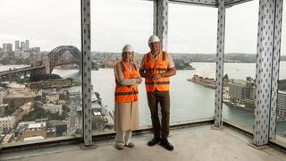Waldorf Astoria Sydney General Manager Marlene Poynder with Curtis Stone