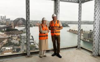 Waldorf Astoria Sydney General Manager Marlene Poynder with Curtis Stone