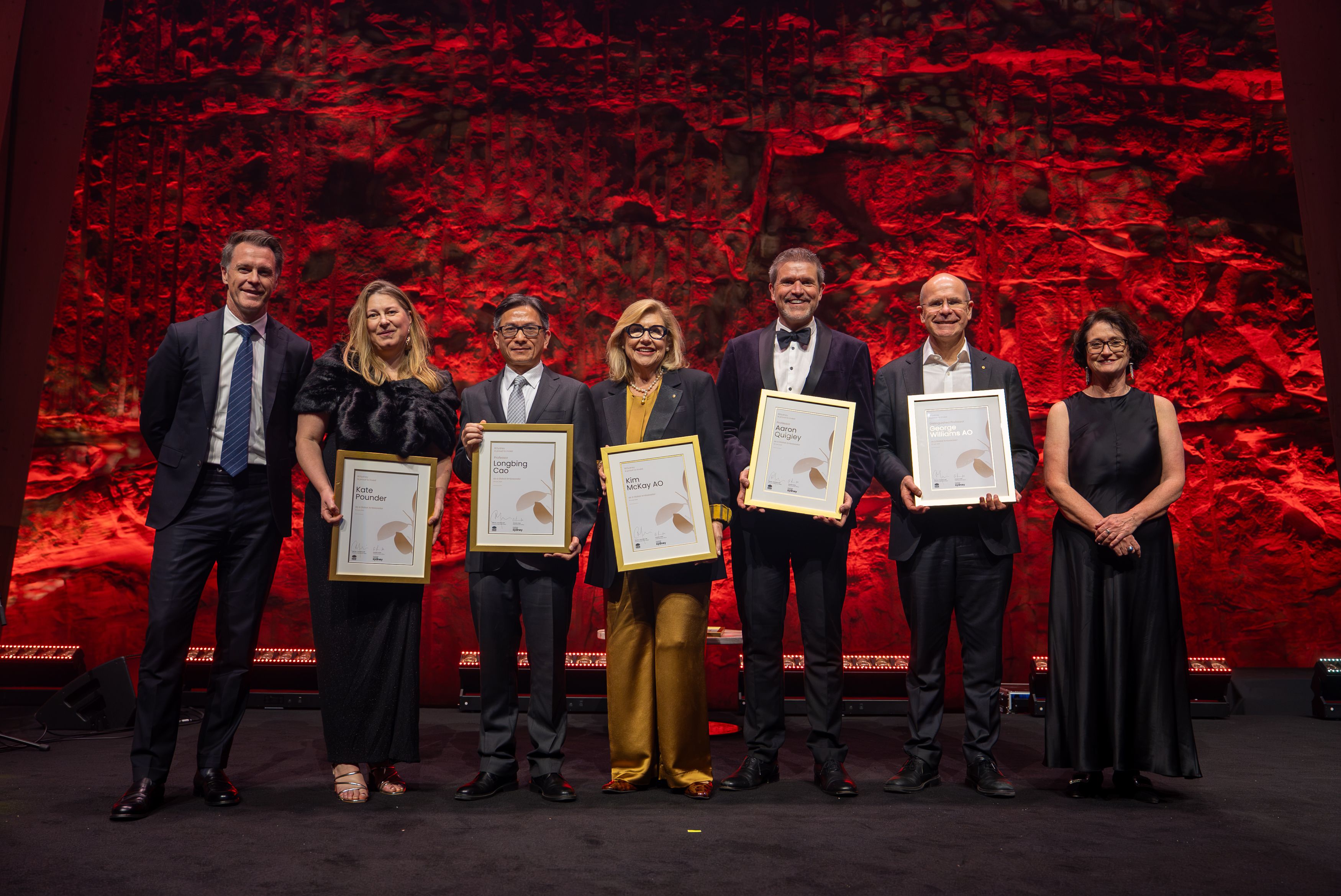 NSW Premier Chris Minns with BESydney global ambassadors