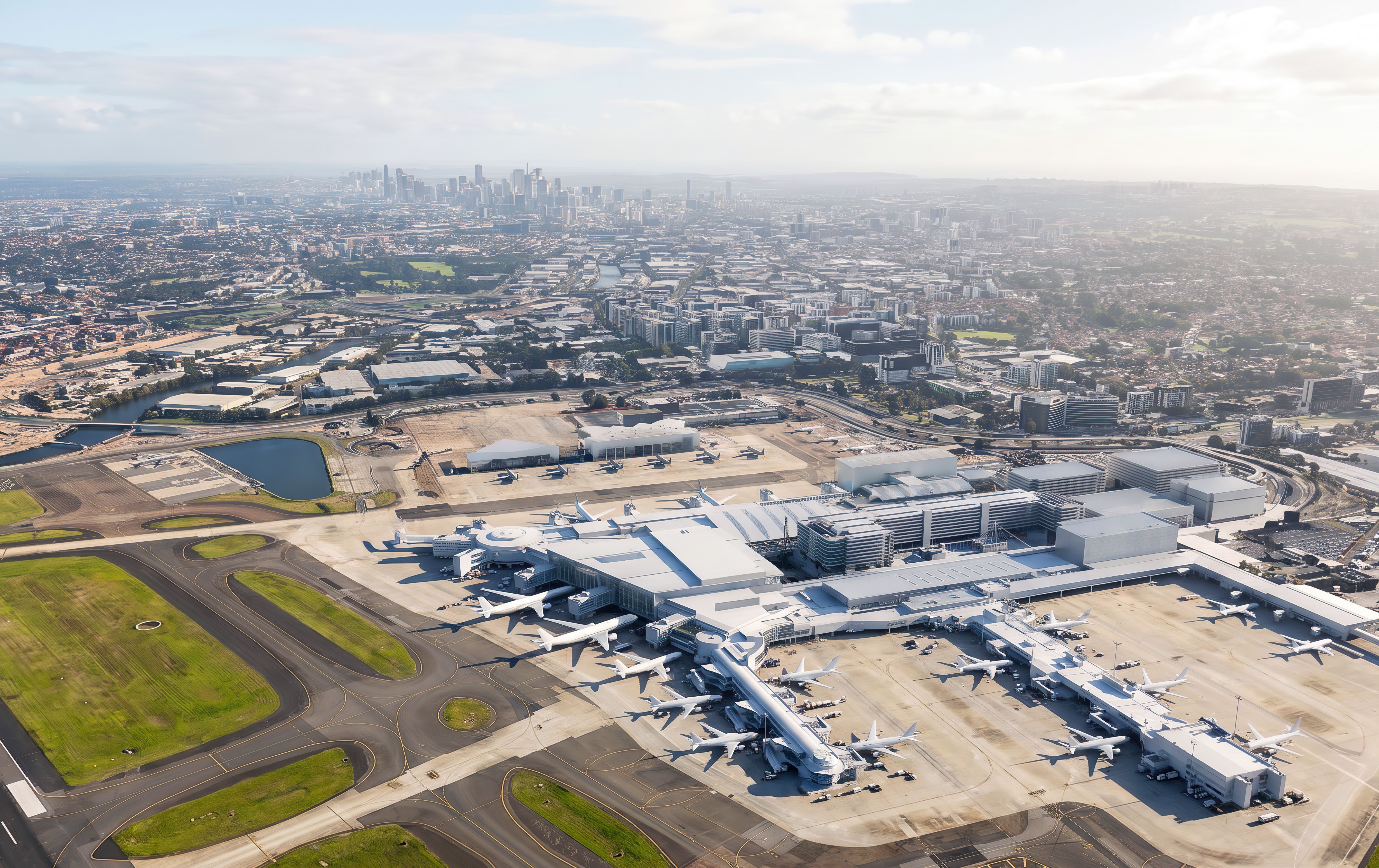 Render of Sydney Airport expansion