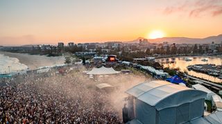 Aerial view of Yours & Owls Festival