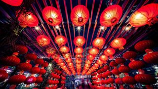 Chinatown, Sydney streets decorated for Lunar New Year