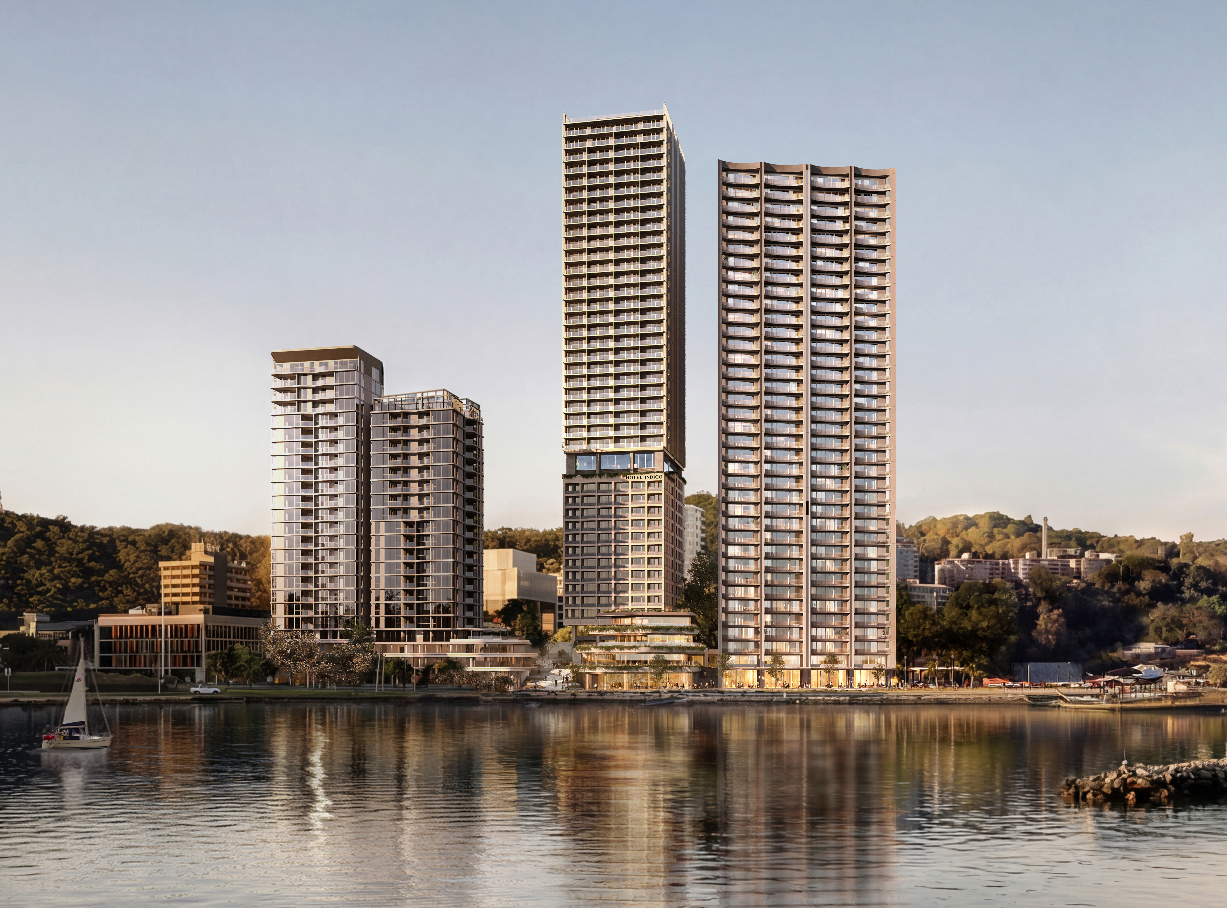 Render of Hotel Indigo, Gosford