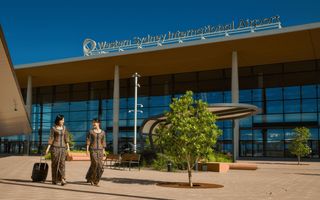 Singapore Airlines cabin crew at Western Sydney Airport