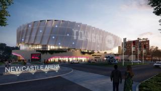 Render of the Newcastle Arena