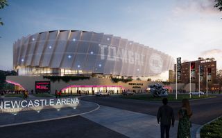 Render of the Newcastle Arena