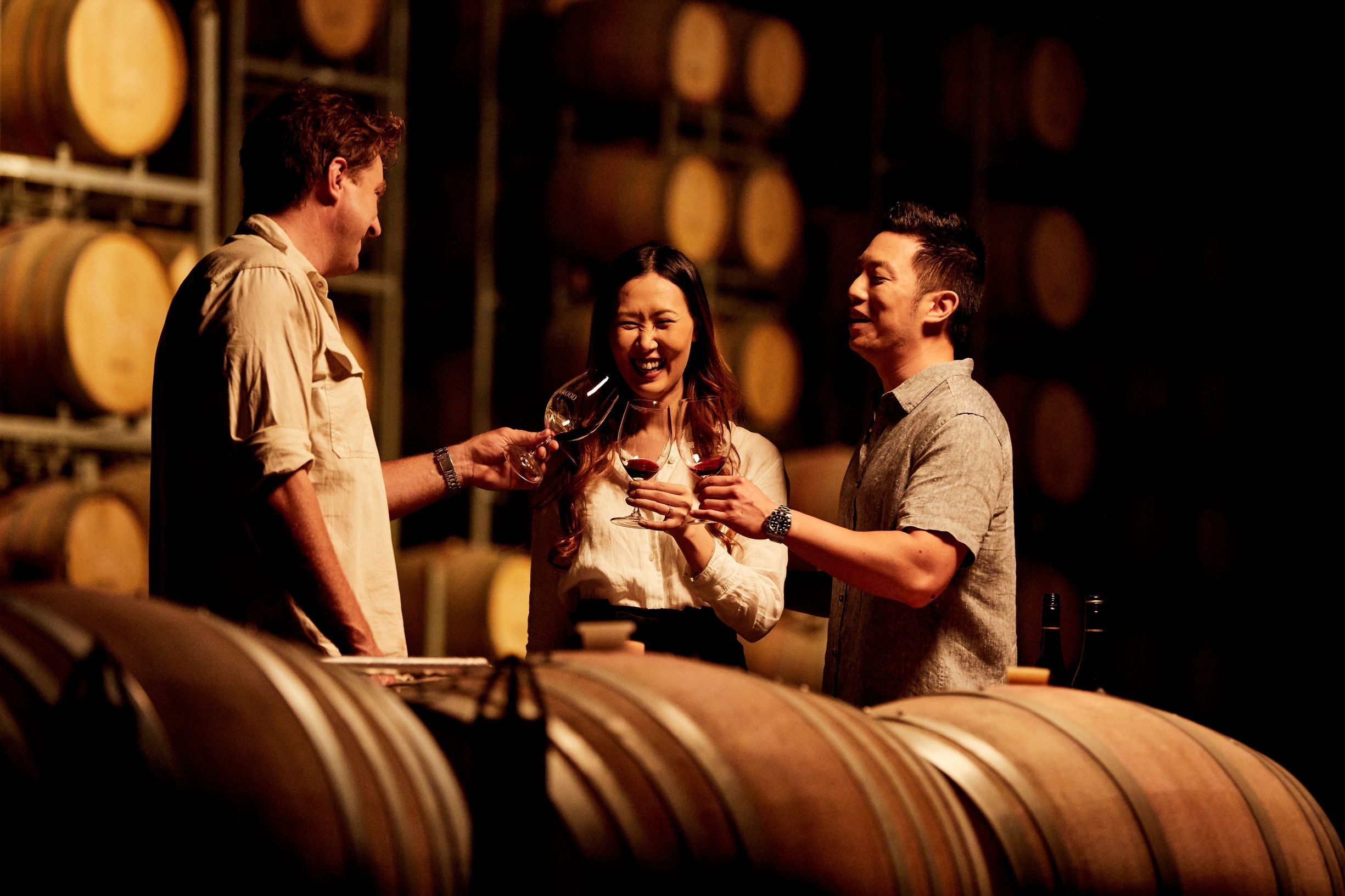 Wine tasting at Brokenwood