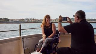 Couple enjoying a Sealink cruise