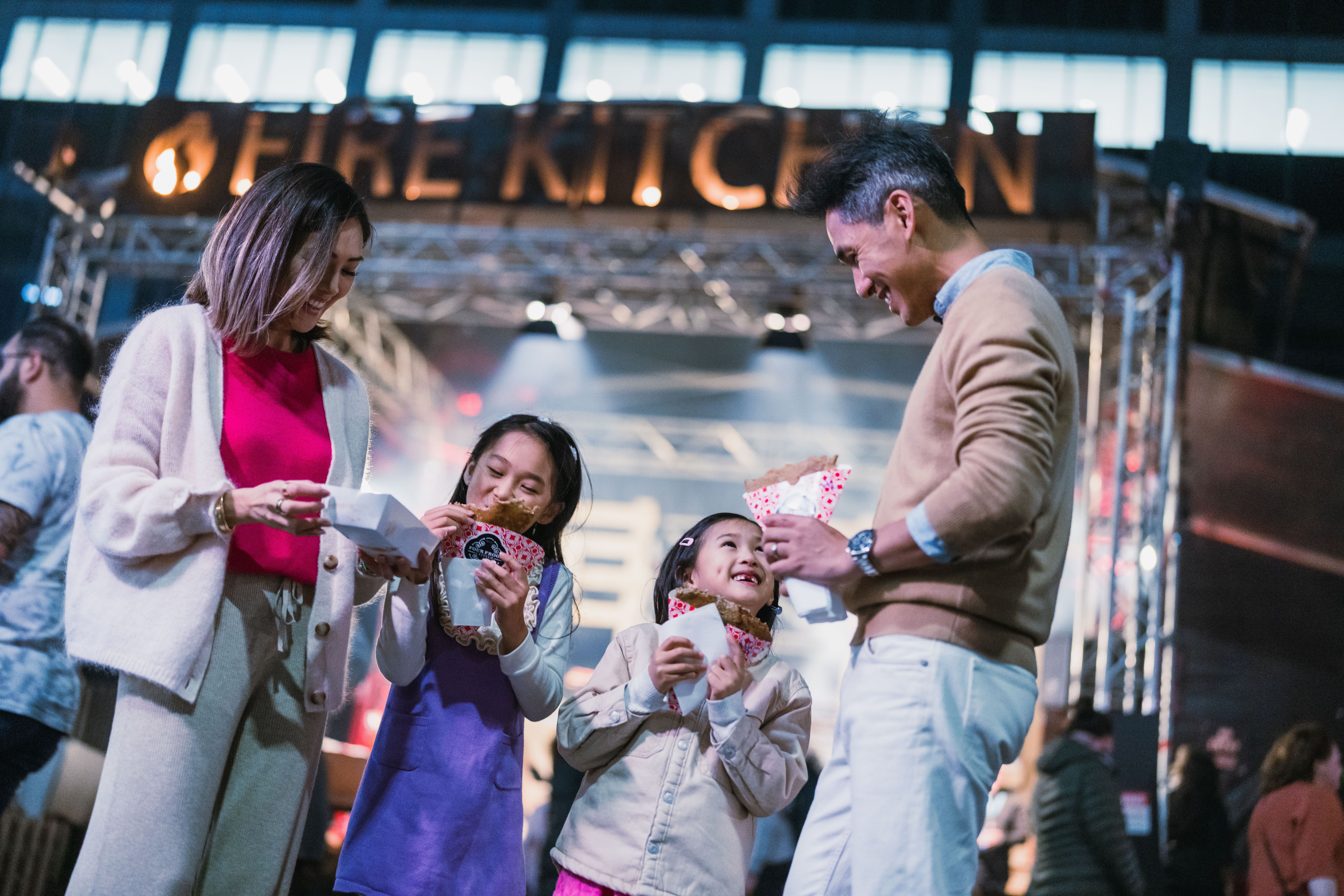 Family at Vivid Fire Kitchen