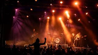 Artist on stage at The Big Chill festival