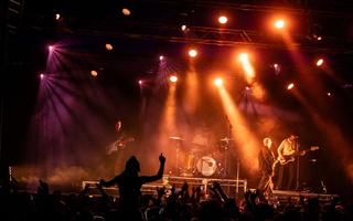 Artist on stage at The Big Chill festival