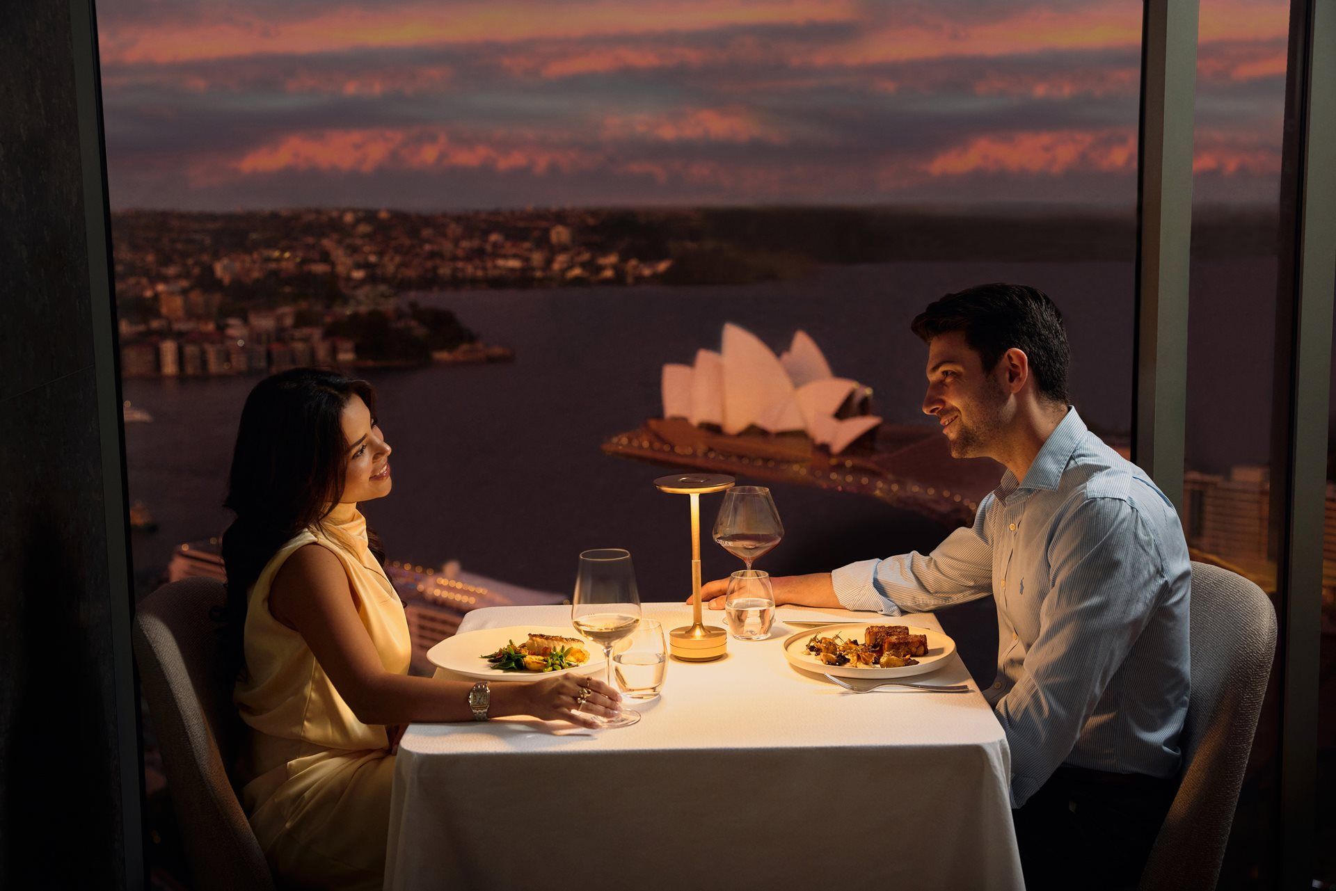 Couple dining at Altitude Restaurant