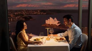 Couple dining at Altitude Restaurant