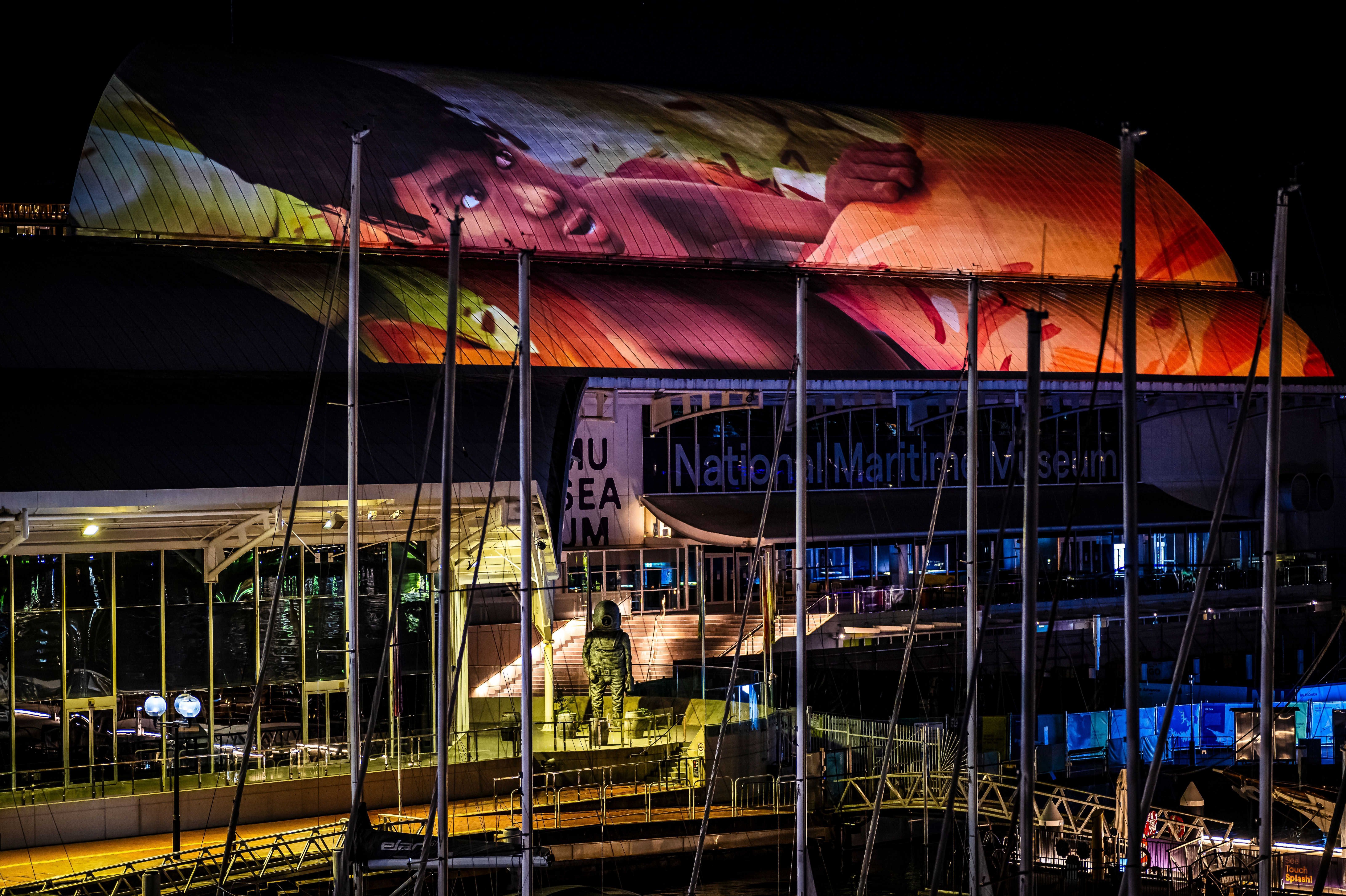 Barani artwork Australia National Maritime Muesum