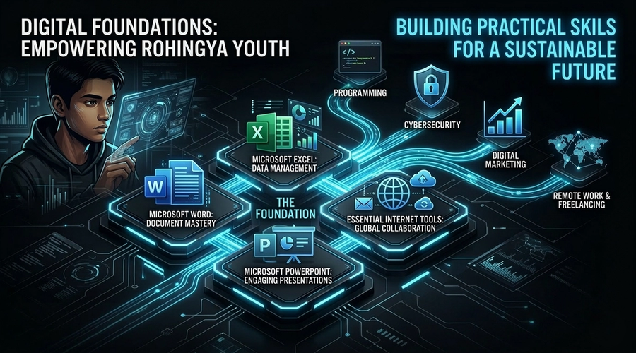 Building Digital Foundations for Rohingya Youth