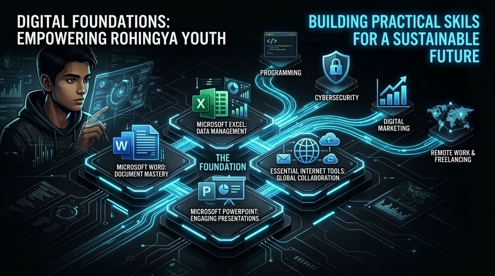 Building Digital Foundations for Rohingya Youth