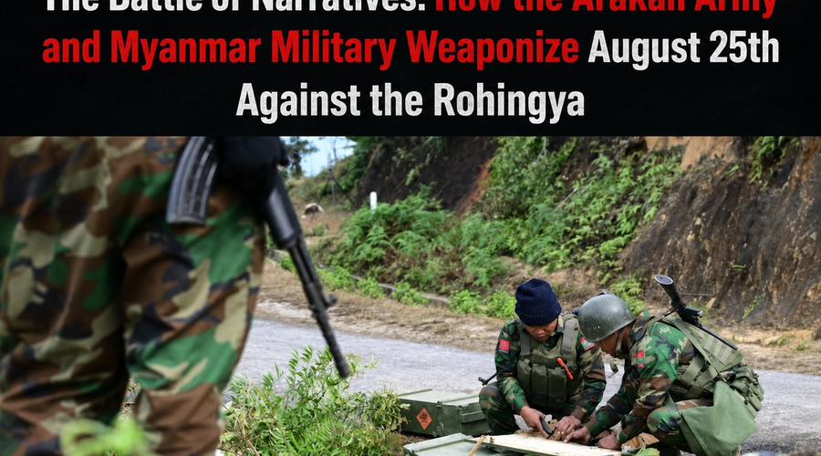 The Battle of Narratives: How the Arakan Army and Myanmar Military Weaponize August 25th Against the Rohingya
