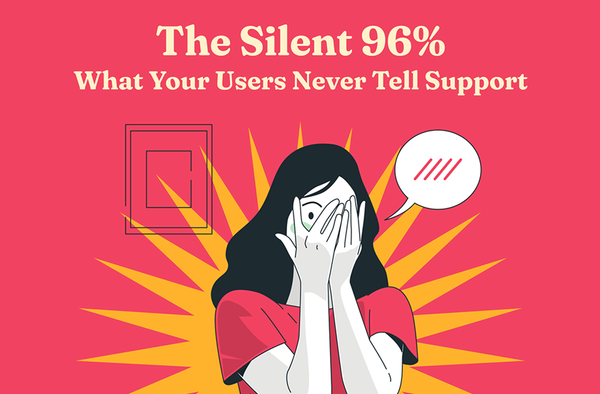 The Silent 96%: What Your Users Never Tell Support