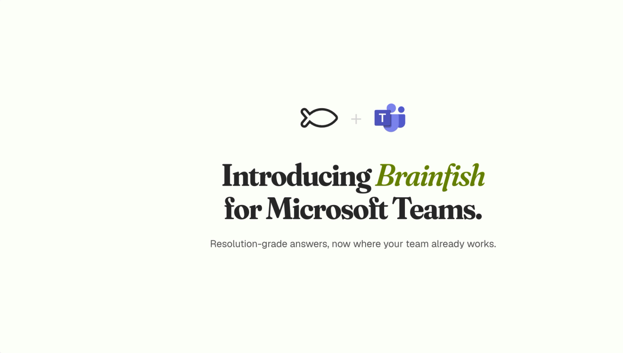 Introducing Brainfish for Microsoft Teams
