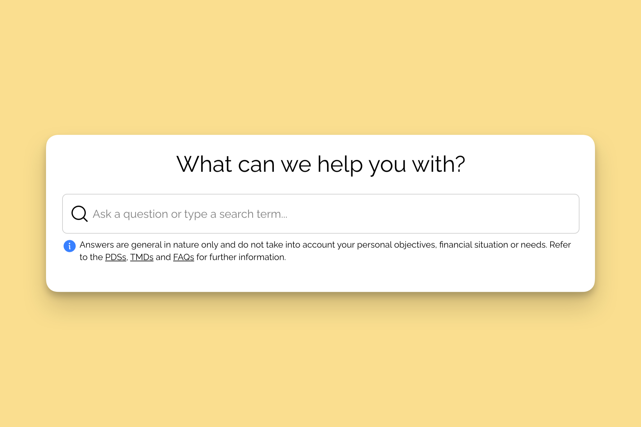 Financial Services Support, Search Bar Supporting Text, and Zendesk Import Cleanup