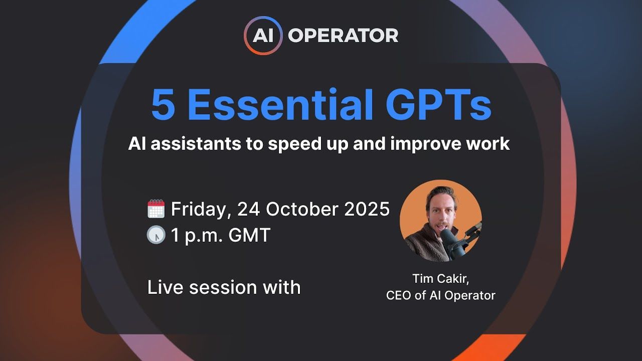 5 Essential GPTs: AI assistants to speed up and improve work
