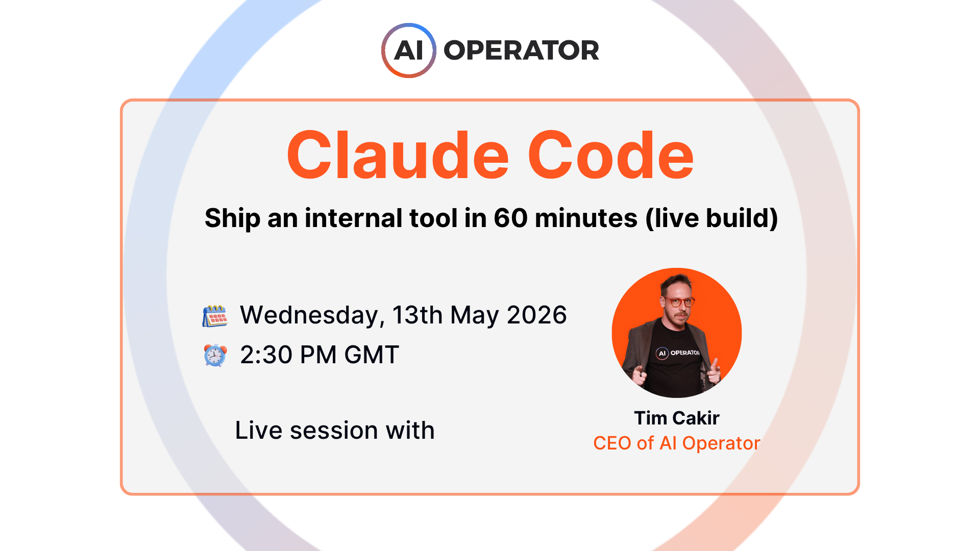 Claude Code for Founders: Ship an Internal Tool in 60 Minutes — Live Build