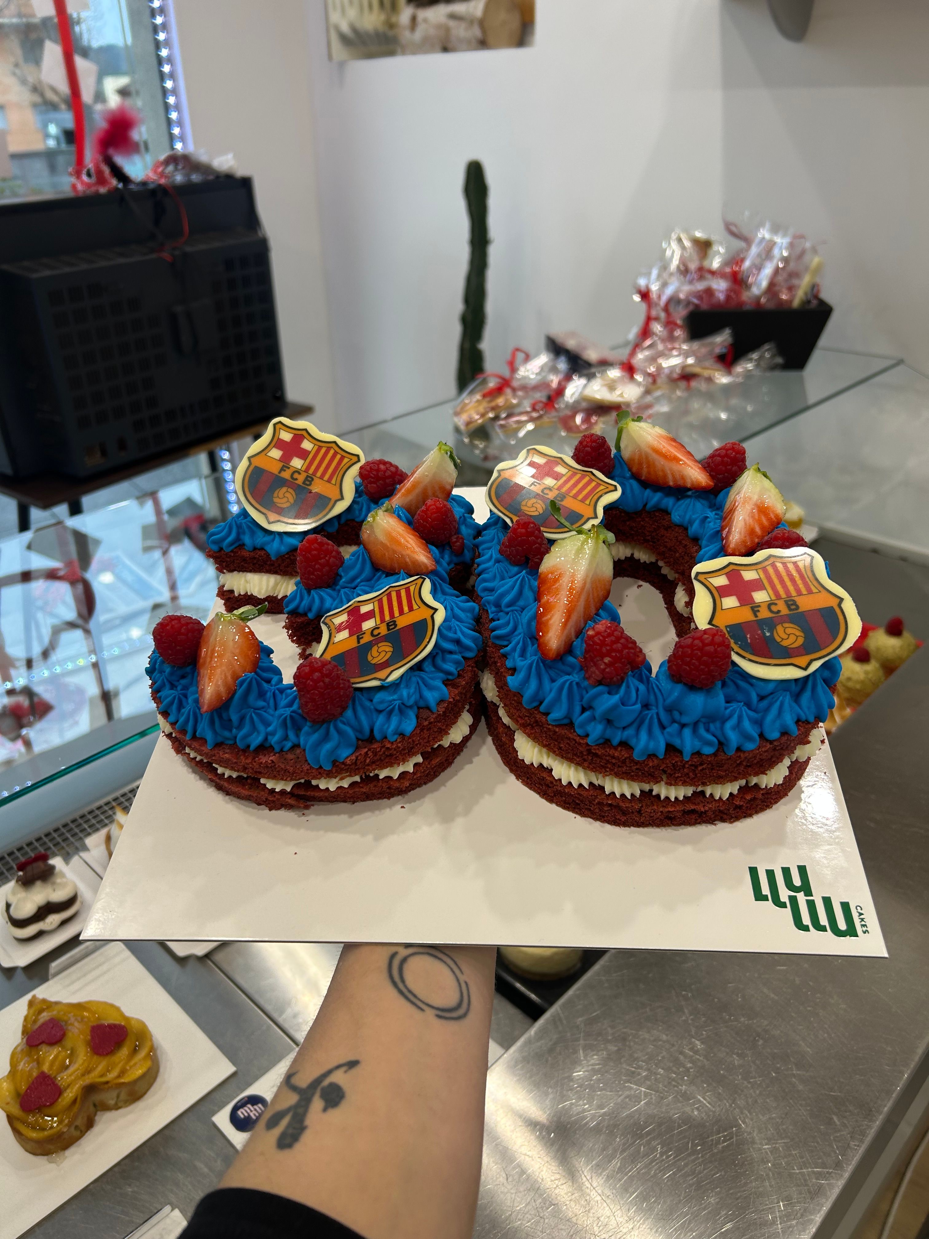 Pastel 30 barça fcb blau grana red velevt