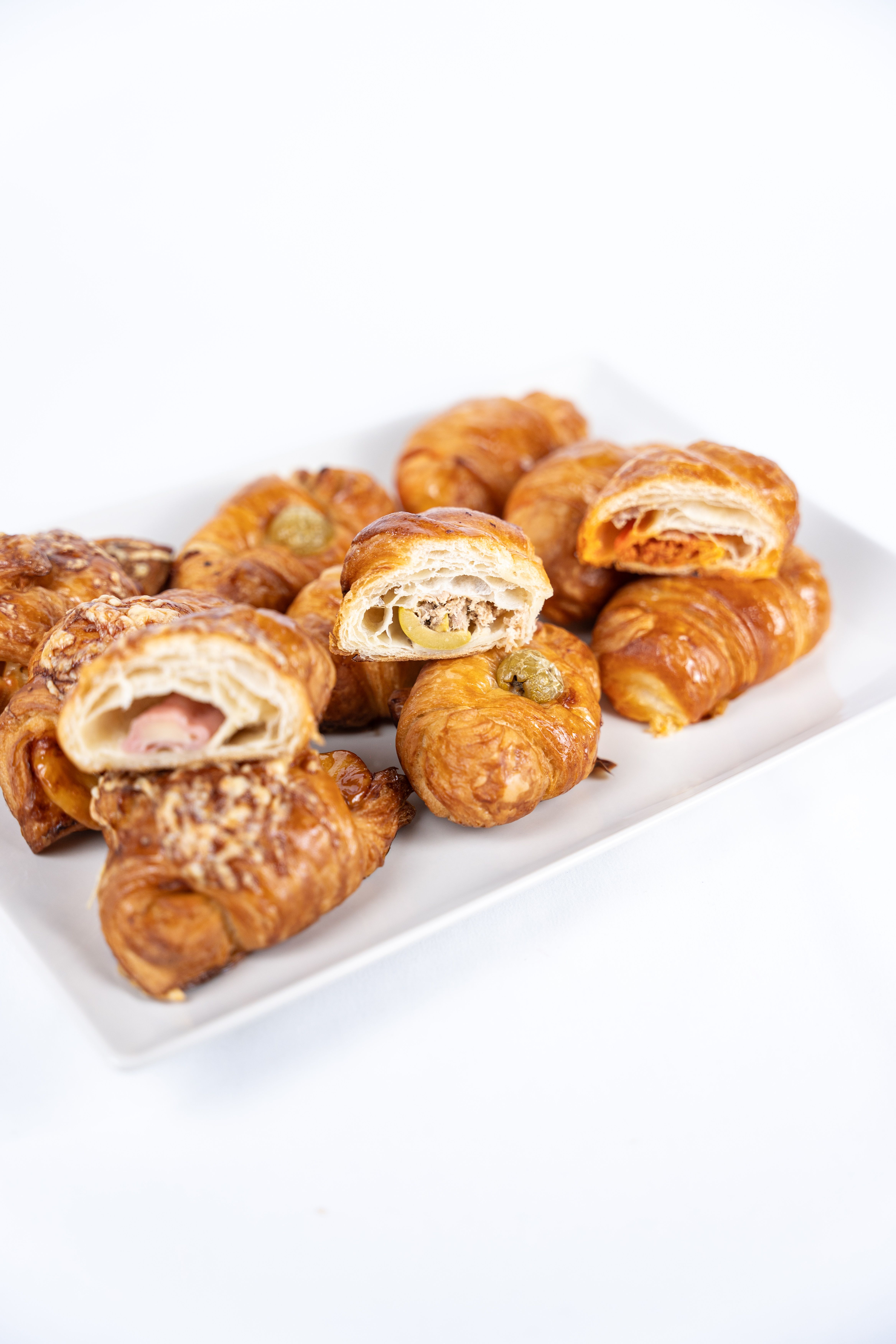 croissant salados pequeños para catering