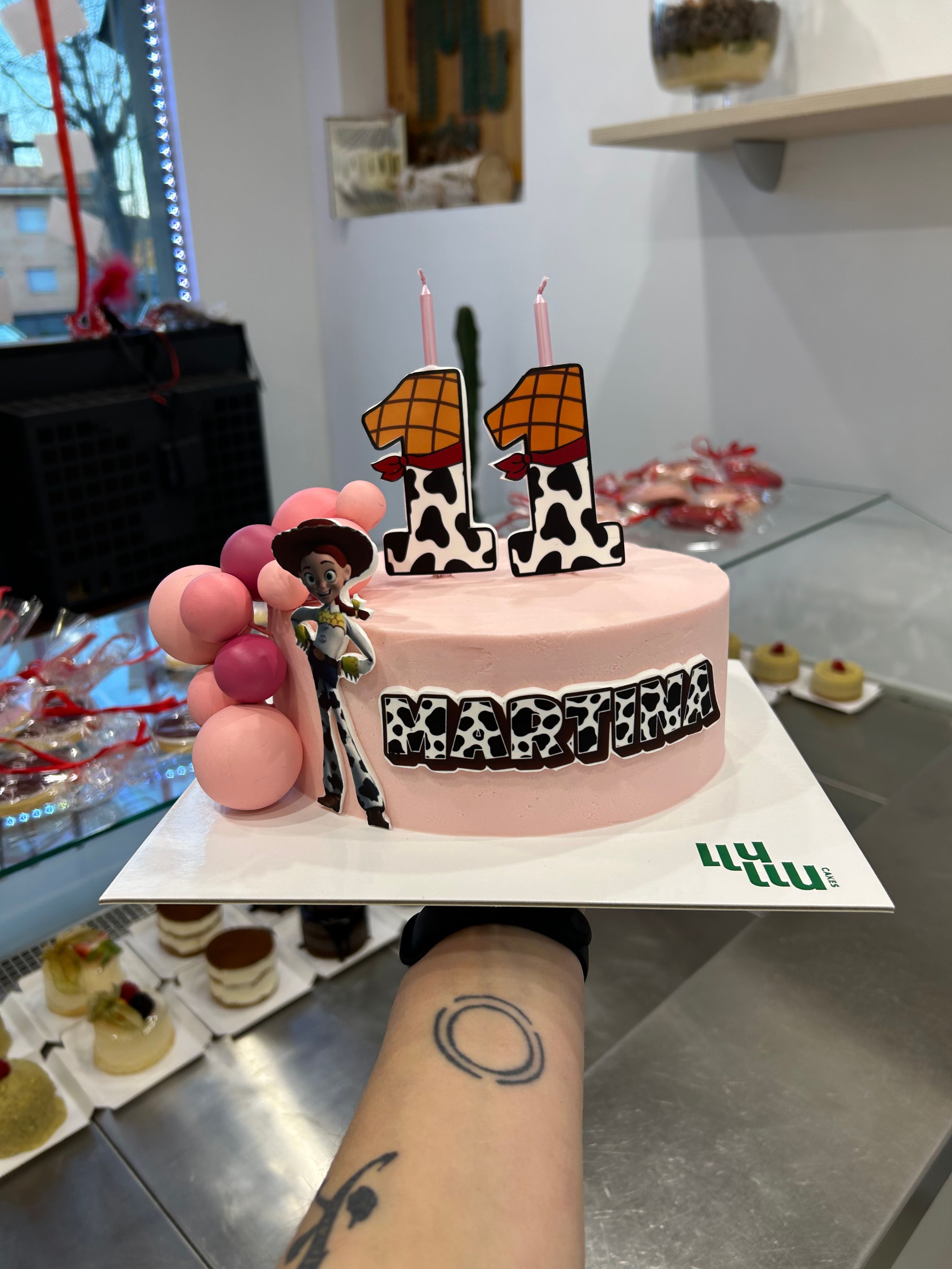 Pastel toy story infantil rosa 11 años