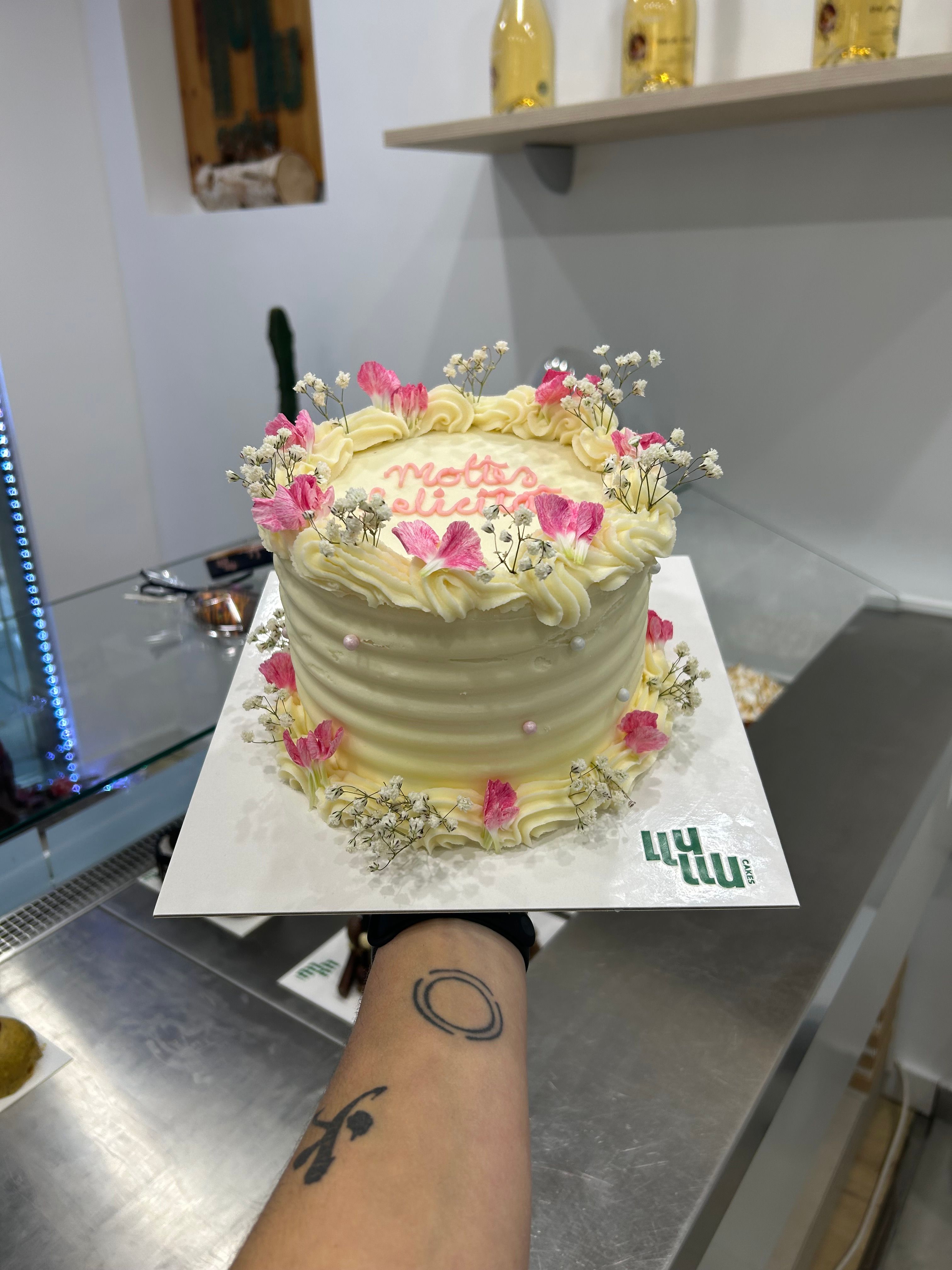 Pastel flores