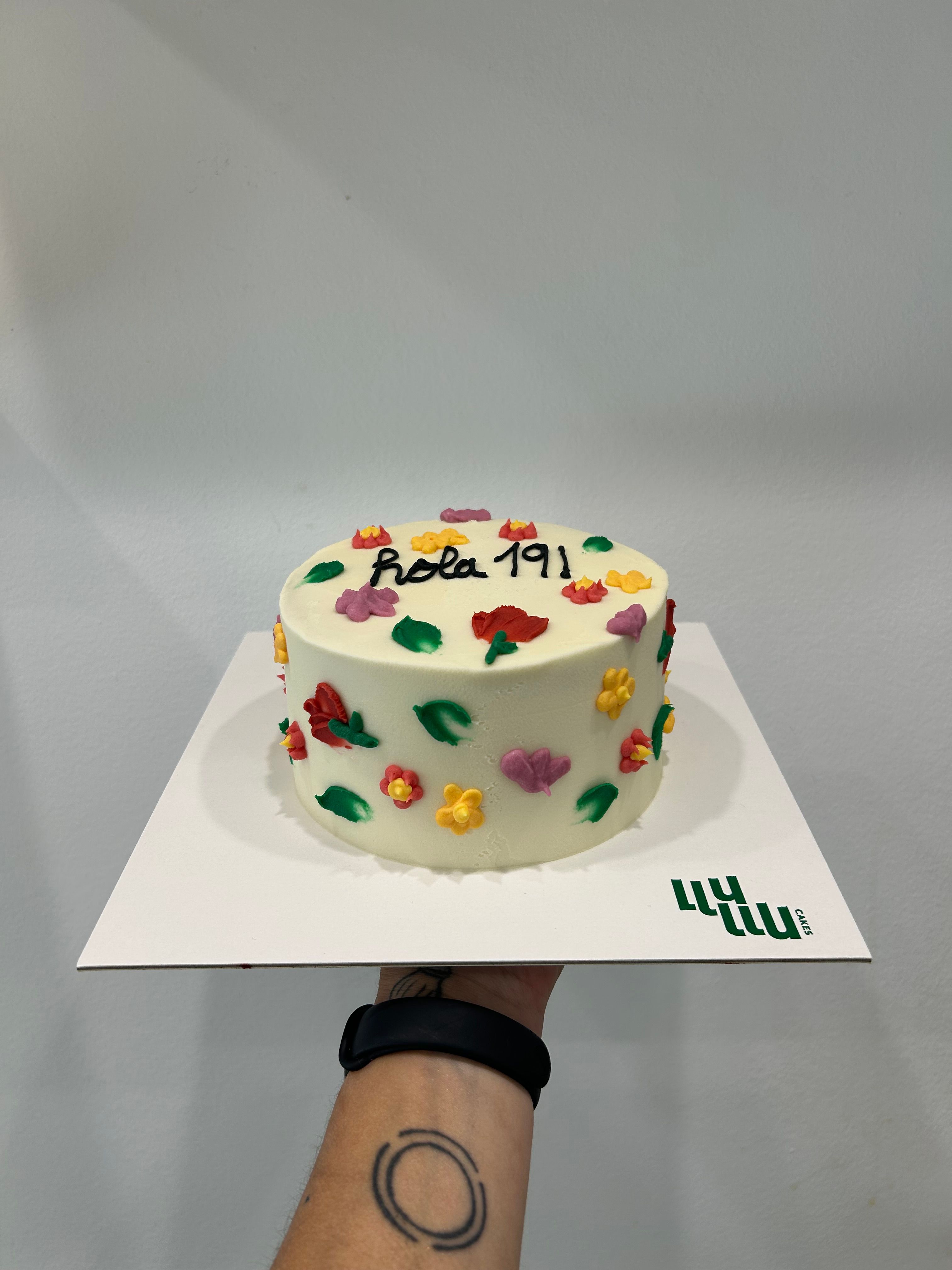 Pastel flores