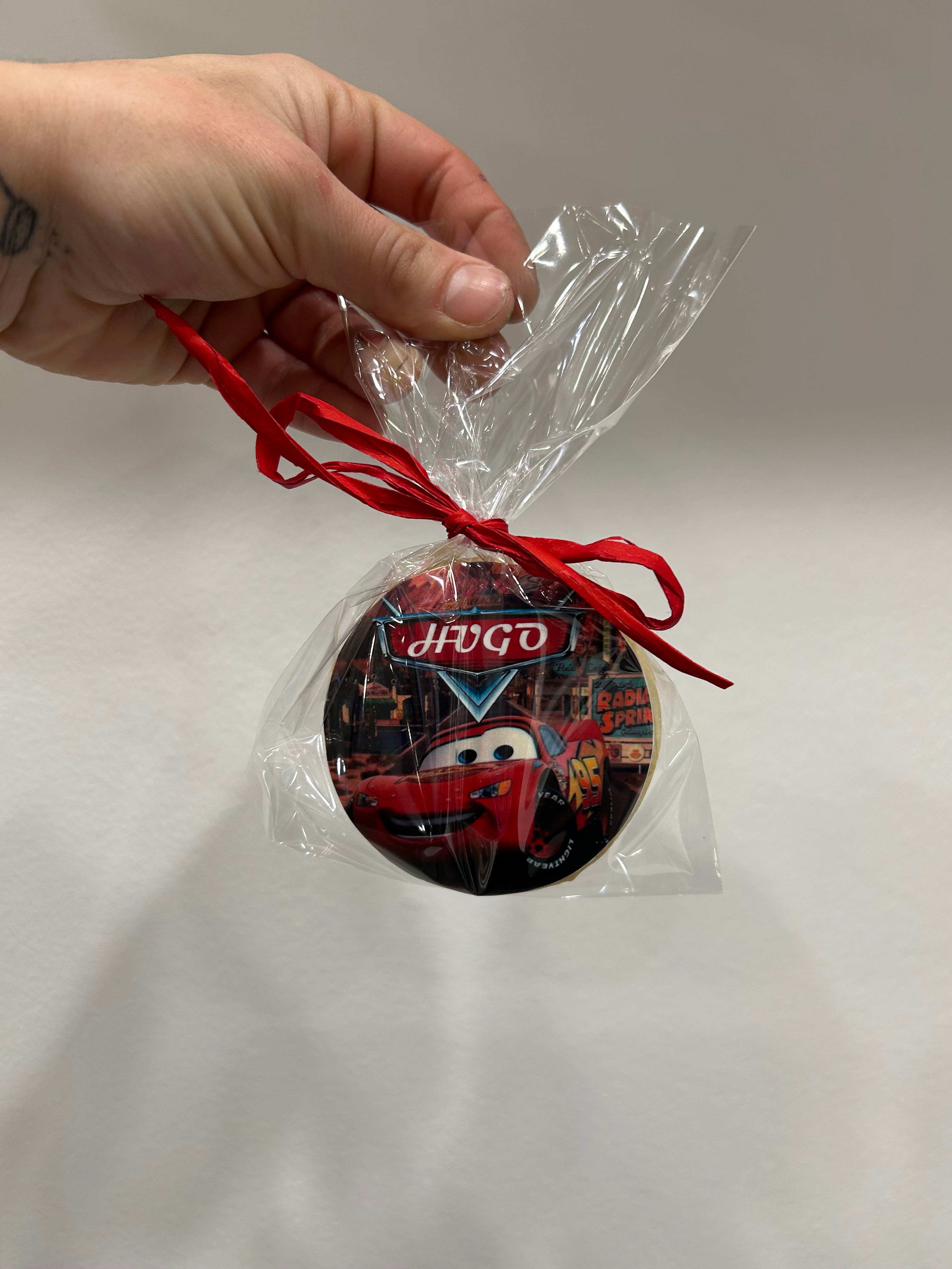 Galleta cars personalizada coches cars hugo galleta mantequilla