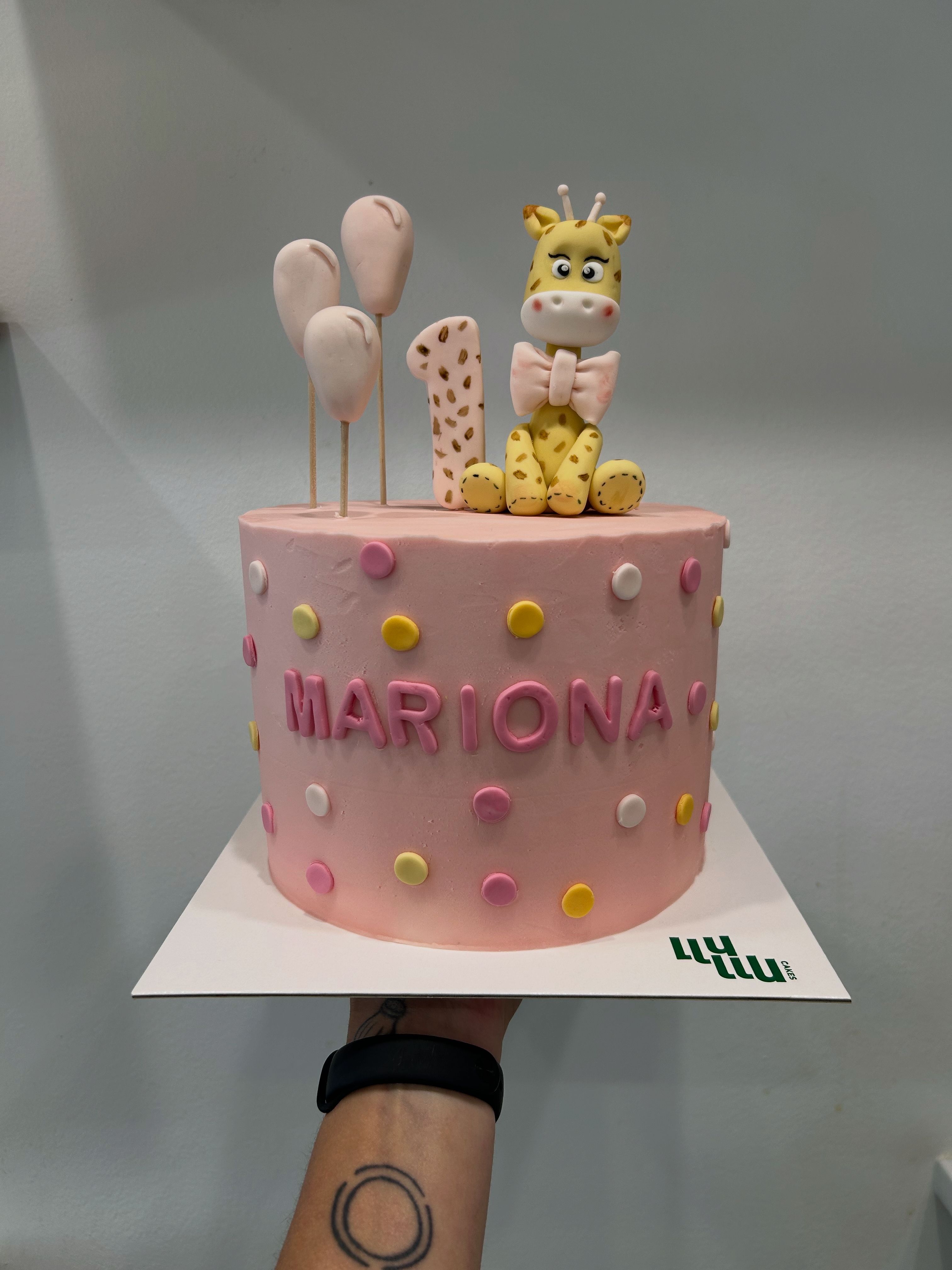 Pastel jirafa
