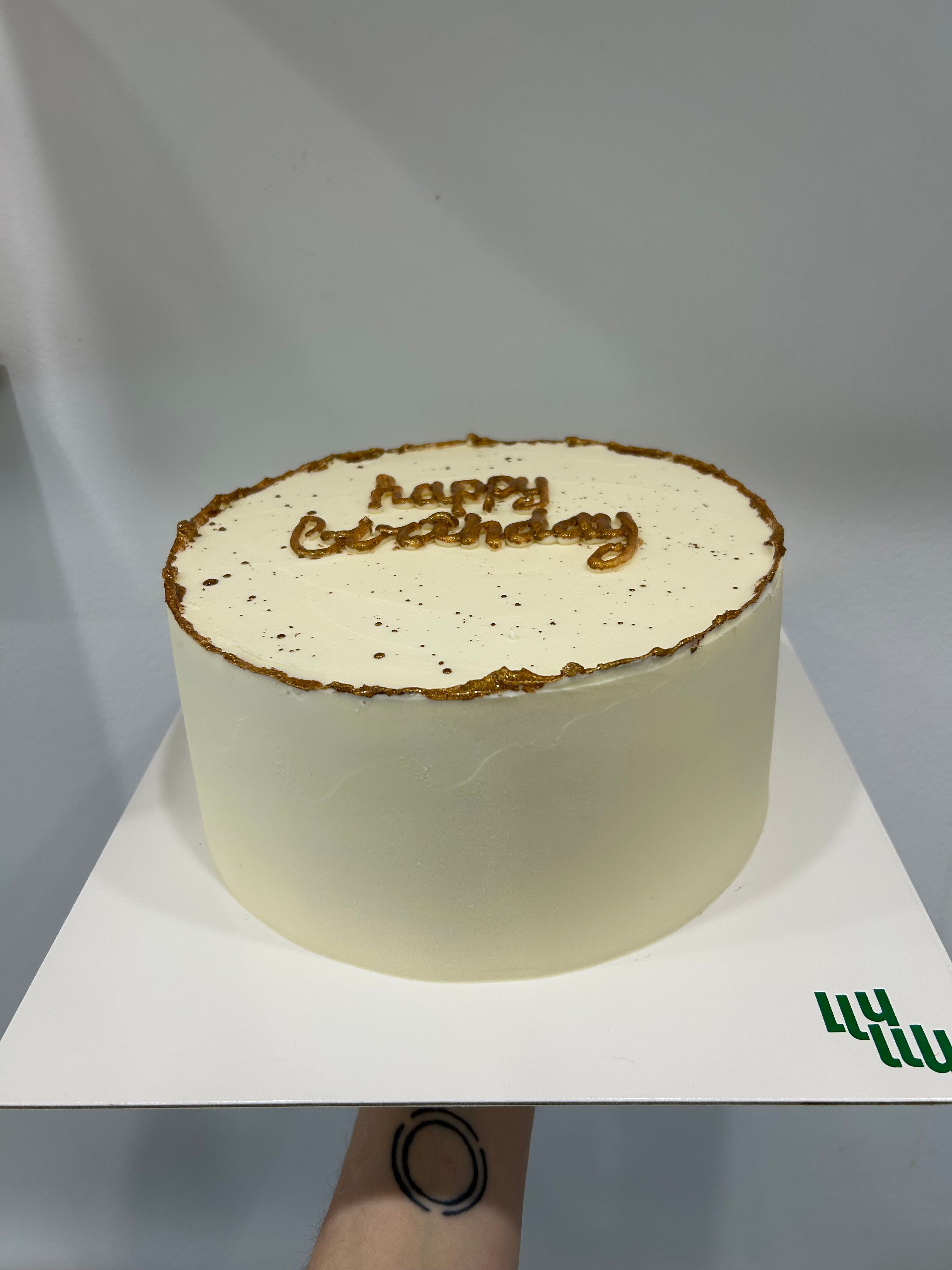 Pastel Blanco dorado